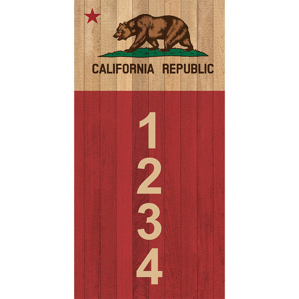 California Bear Address Plaque - 3.5" x 7"