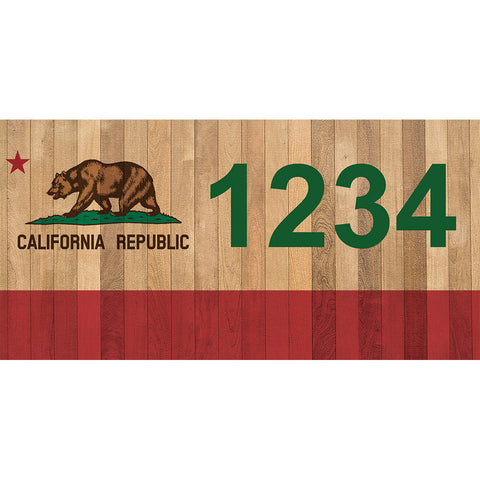 California Bear Address Plaque - 7" x 3.5"