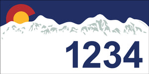 Colorado State Logo Address Plaque - 7" x 3.5"