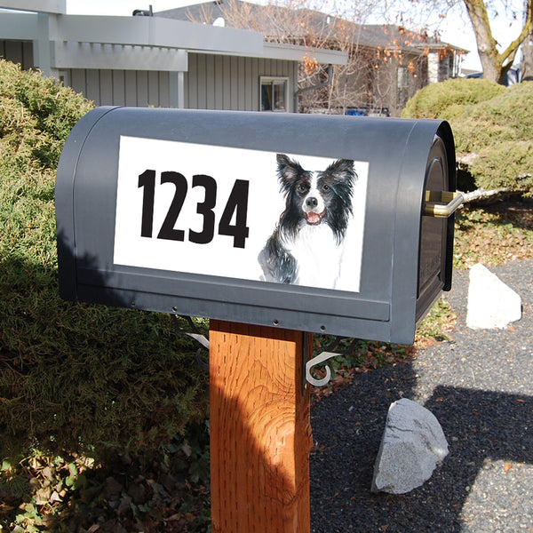 Boder Collie Address Plaque - 12" x 6"