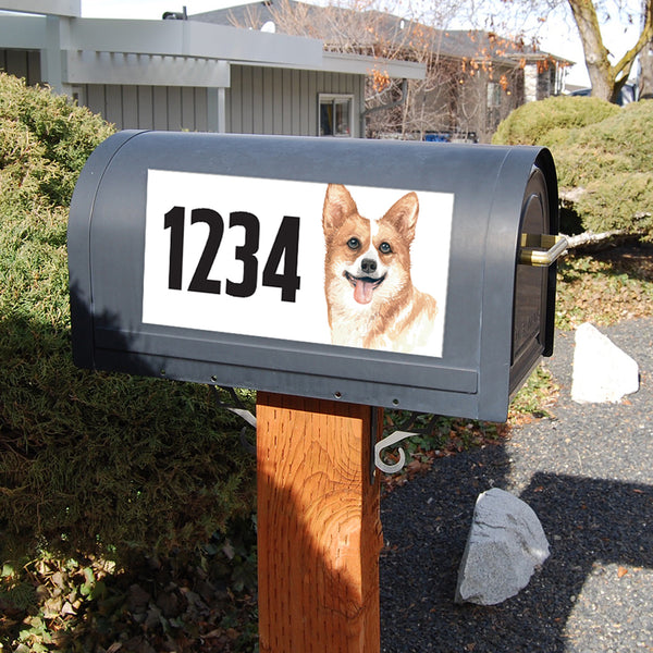 Welsh Corgi Address Plaque - 12" x 6"