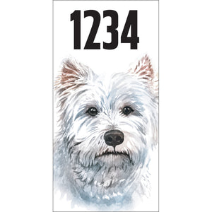 Westie Terrier Address Plaque - 3.5" x 7"