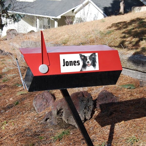 Border Collie Address Plaque - 7" x 3.5"