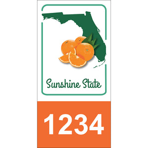 Florida State Address Plaque - 3.5" x 7"