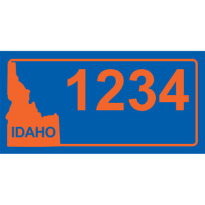 Idaho BSU Blue Address Plaque - 12" x 6"