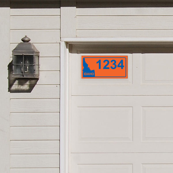 Idaho BSU Orange Address Plaque - 12" x 6"