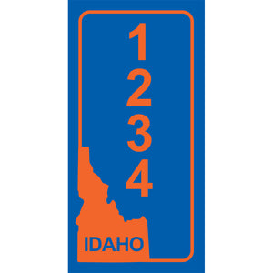 Idaho BSU Blue Address Plaque - 3.5" x 7"