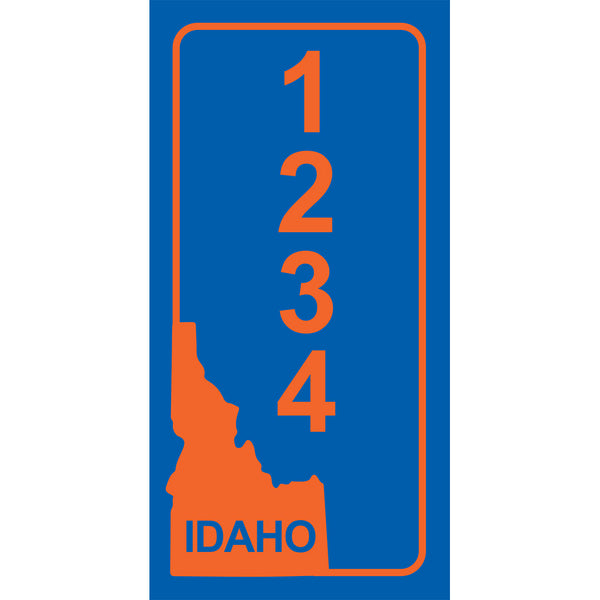 Idaho BSU Blue Address Plaque - 3.5" x 7"