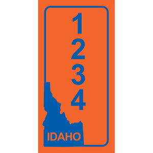 Idaho BSU Orange Address Plaque - 3.5" x 7"