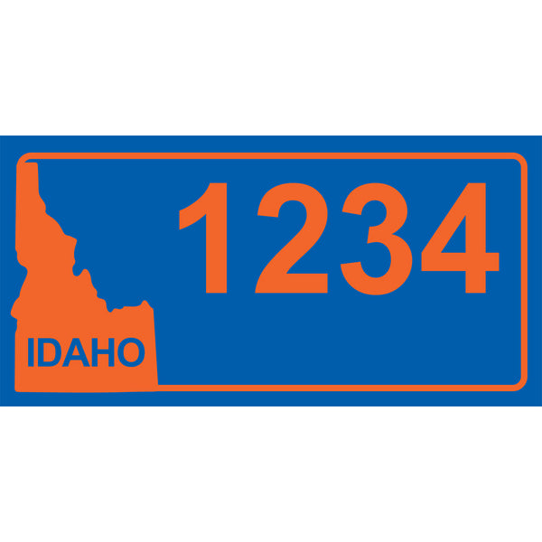 Idaho BSU Blue Address Plaque - 7" x 3.5"