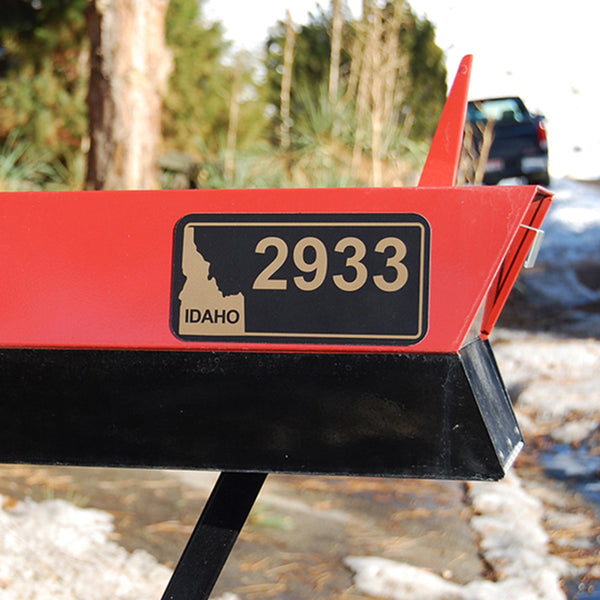 Idaho Black Address Plaque - 7" x 3.5"