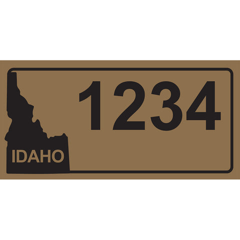 Idaho Gold Address Plaque - 7" x 3.5"