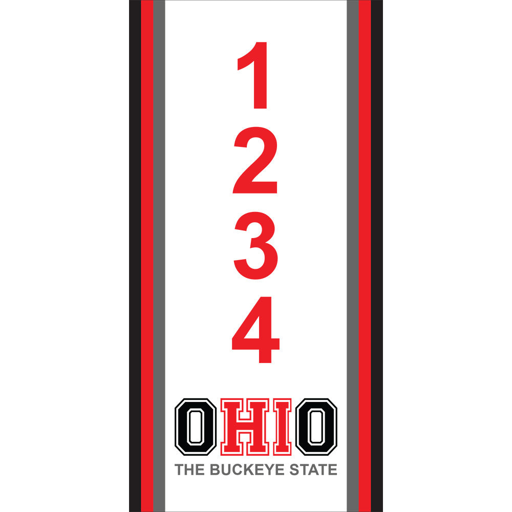 Ohio Address Plaque - 3.5" x 7"