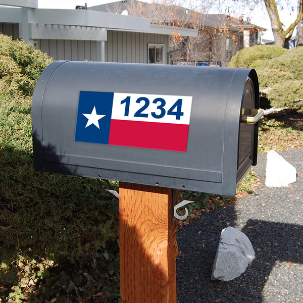 Texas Flag Address Plaque - 7" x 3.5"